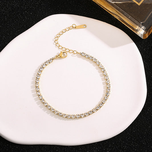 Multi-row Fully Paved Micro-pave Zircon Jewelry Bracelets