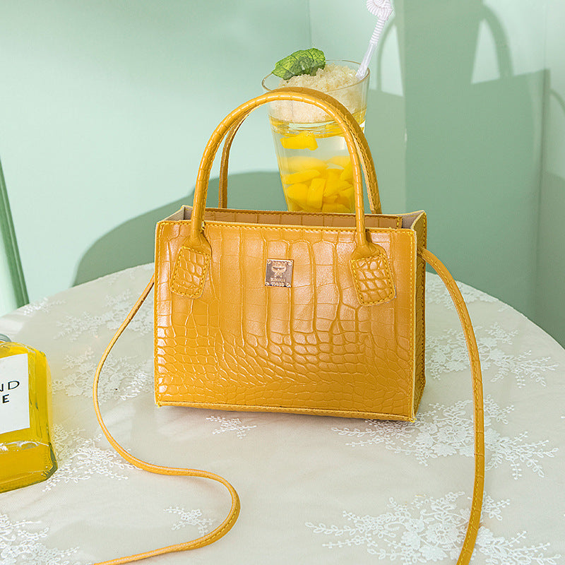 Fashion Small Square Bag Single Shoulder Diagonal Portable Lady Bag