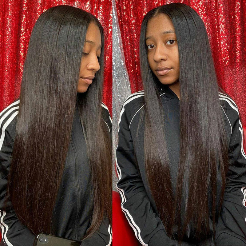 Wig Female Long Straight Hair African Fashion Chemical Fiber Headgear