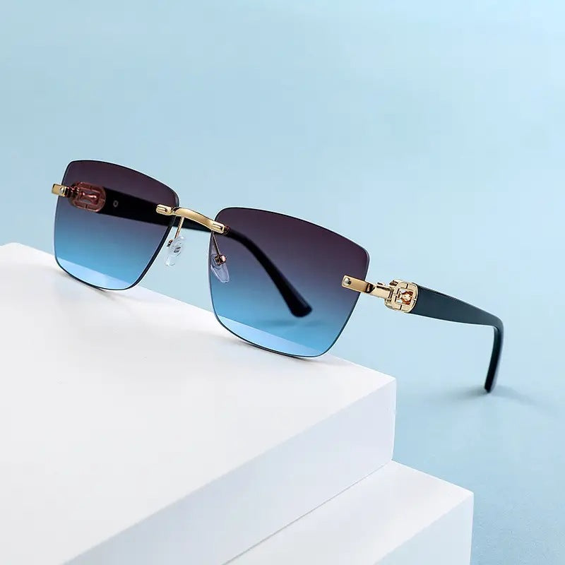 New Frameless Sunglasses Copy Fashion Street Photography Sunglasses