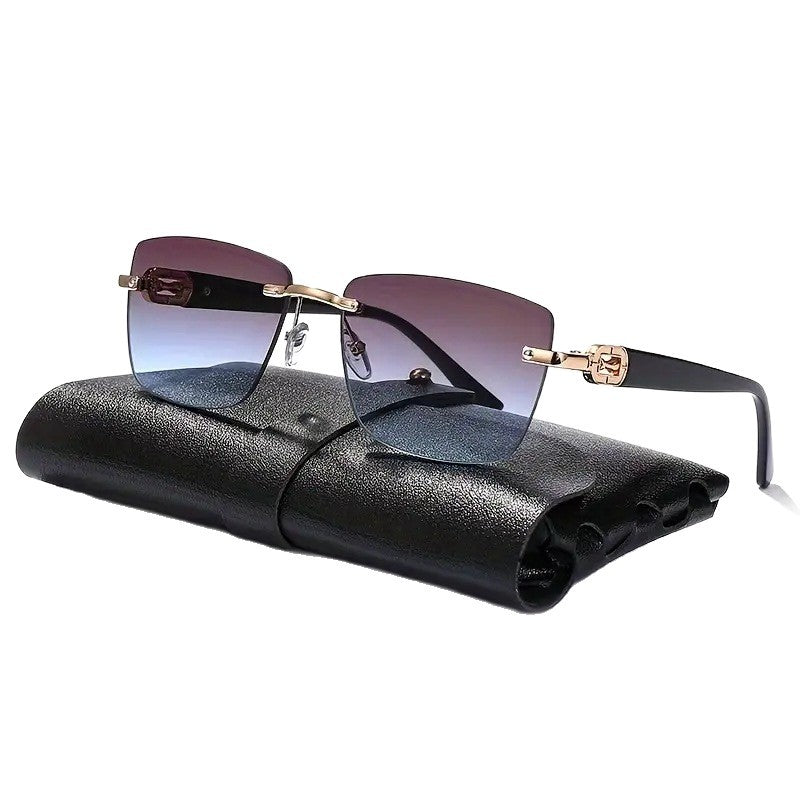 New Frameless Sunglasses Copy Fashion Street Photography Sunglasses