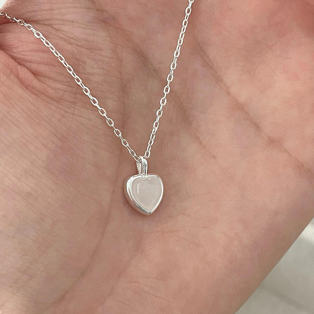 Sweet Pendant Rock Candy Heart Clavicle Necklace