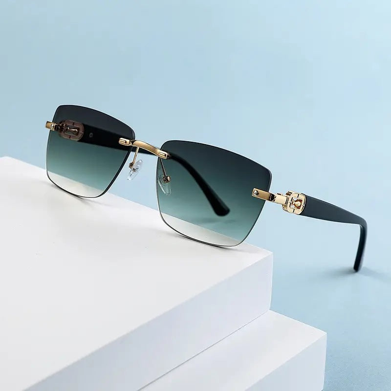 New Frameless Sunglasses Copy Fashion Street Photography Sunglasses