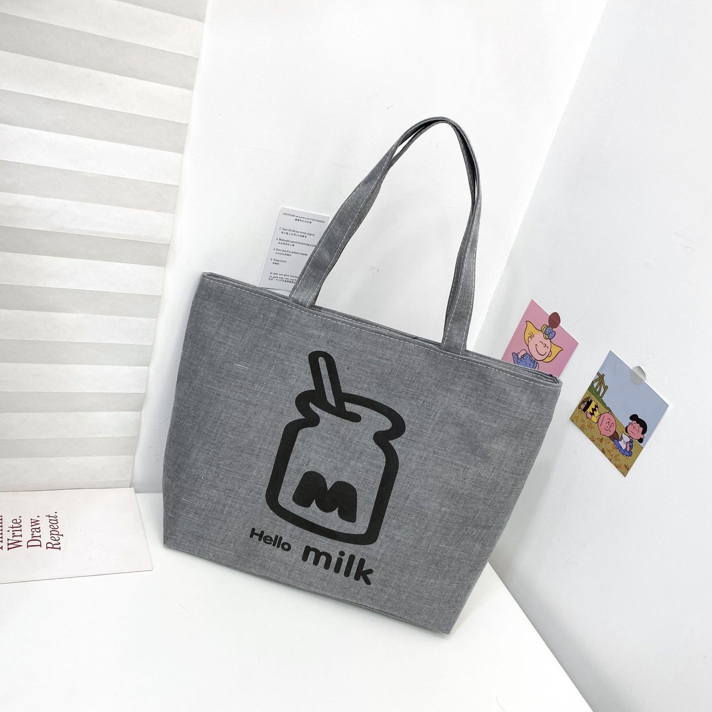 Casual Student Shoulder Tote Shopping Bag