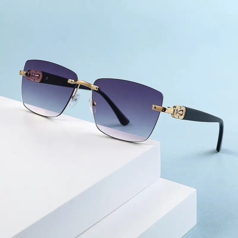 New Frameless Sunglasses Copy Fashion Street Photography Sunglasses